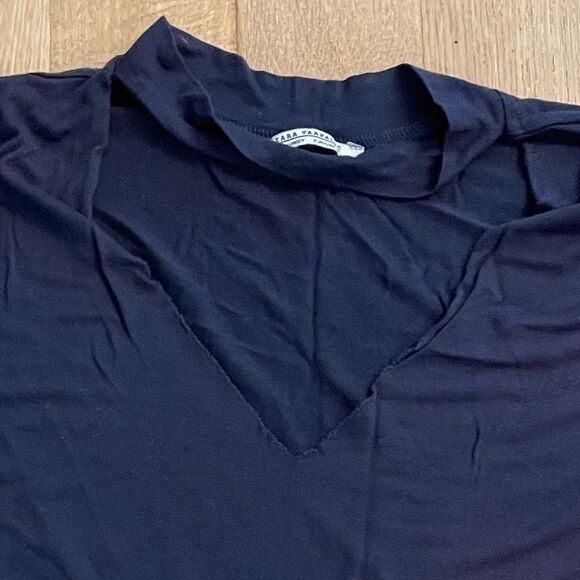 Navy Zara tshirt  - Picture 2 of 4